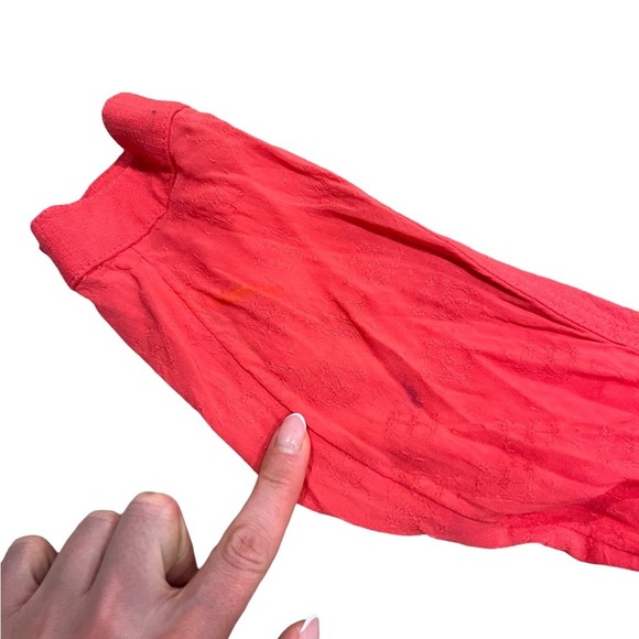 Free People Lovely Day Button Down Flowy Tunic | Red/Pink | Size Small - Picture 10 of 10